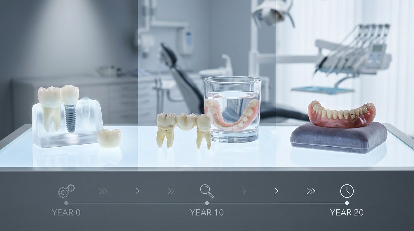 Comparing Dental Implants to Other Tooth Replacement Options Over 20 Years