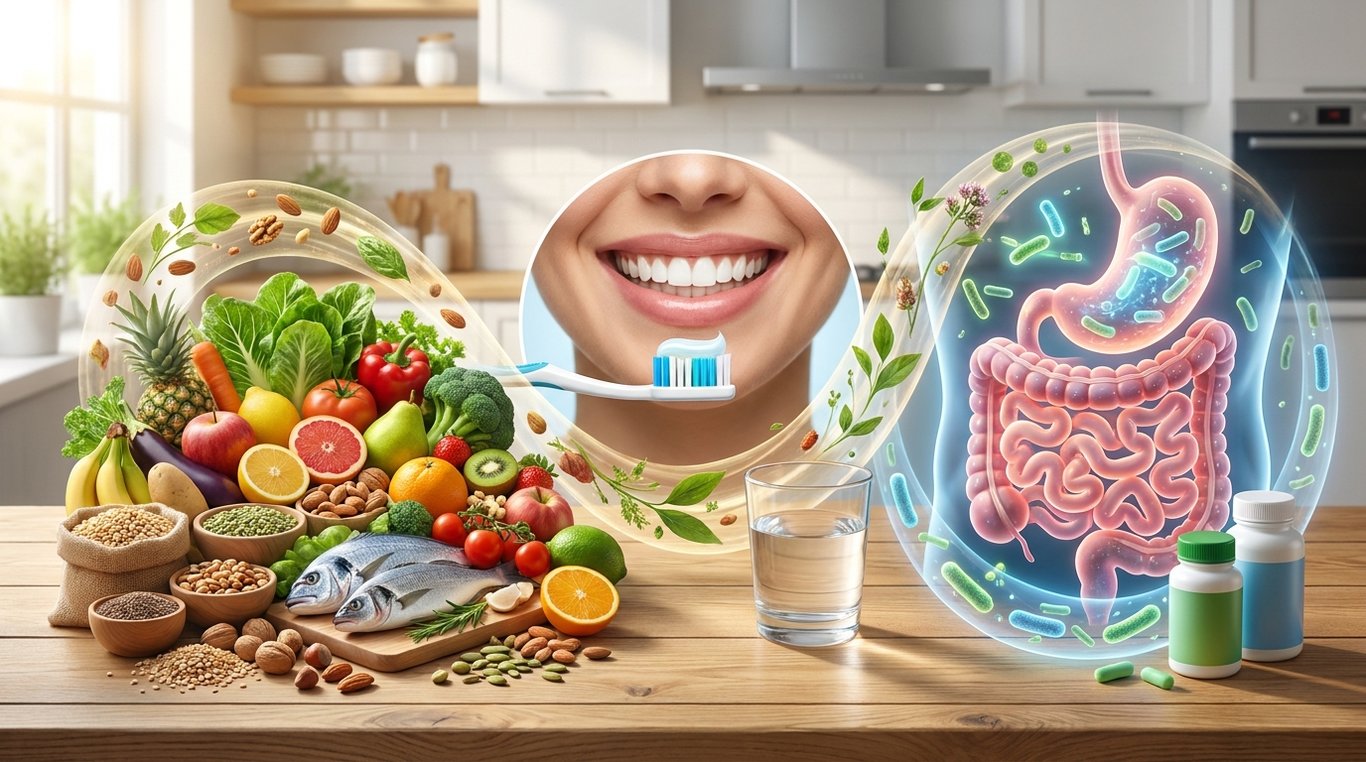 Nutrition, Oral Health, and Gut Health: The Three-Way Relationship